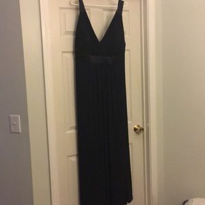 Long black evening dress